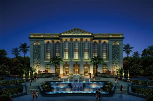 逸流公寓 景观园林 